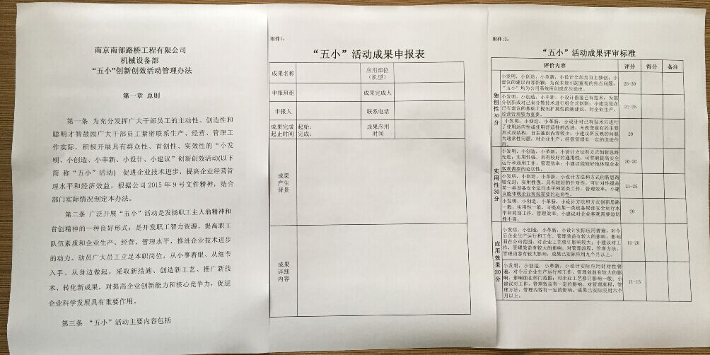 設(shè)備部開(kāi)展“五小”活動(dòng)半年度評(píng)比